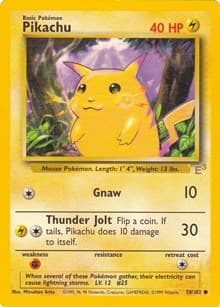 Miscellaneous Cards & Products Pikachu - 58/102 (E3 Stamped) #058/102