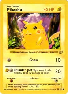 Miscellaneous Cards & Products Pikachu - 58/102 (E3 Stamped with Red Cheeks) #058/102