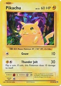 Deck Exclusives Pikachu - 35/108 (Cracked Ice Holo) #035/108