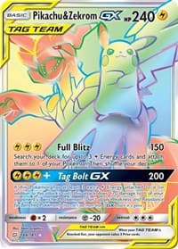 SM - Team Up Pikachu & Zekrom GX (Secret) #184/181