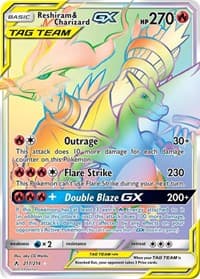 SM - Unbroken Bonds Reshiram & Charizard GX (Secret) #217/214