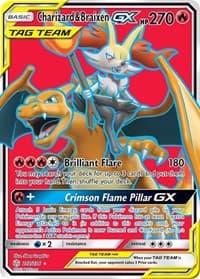SM - Cosmic Eclipse Charizard & Braixen GX (Full Art) #212/236