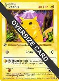 Jumbo Cards Pikachu - 58/102 #058/102