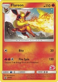 Battle Academy Flareon - SM186 (#44 Charizard Stamped) #SM186
