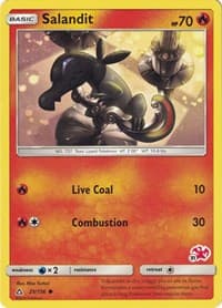 Battle Academy Salandit - 25/156 (#31 Charizard Stamped) #025/156