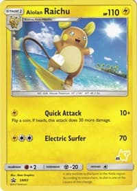Battle Academy Alolan Raichu - SM65 (#25 Pikachu Stamped) #SM65
