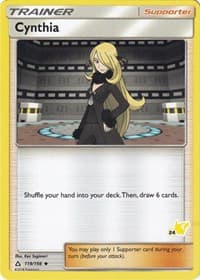Battle Academy Cynthia - 119/156 (#24 Pikachu Stamped) #119/156