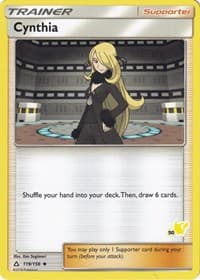 Battle Academy Cynthia - 119/156 (#50 Pikachu Stamped) #119/156