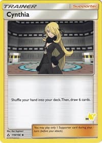 Battle Academy Cynthia - 119/156 (#59 Pikachu Stamped) #119/156