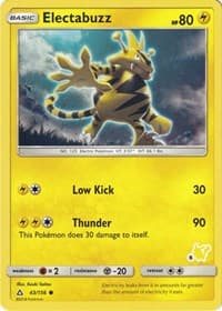 Battle Academy Electabuzz - 43/156 (#6 Pikachu Stamped) #043/156