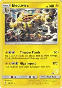 Battle Academy Electivire- 43/147 (#32 Pikachu Stamped) #043/147