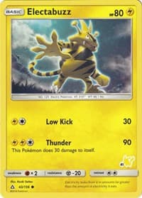 Battle Academy Electabuzz - 43/156 (#41 Pikachu Stamped) #043/156