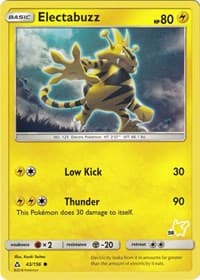 Battle Academy Electabuzz - 43/156 (#58 Pikachu Stamped) #043/156