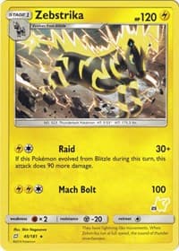 Battle Academy Zebstrika - 45/181 (#23 Pikachu Stamped) #045/181