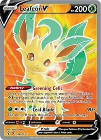 SWSH07: Evolving Skies Leafeon V (Full Art) #166/203