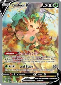 SWSH07: Evolving Skies Leafeon V (Alternate Full Art) #167/203