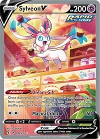 SWSH07: Evolving Skies Sylveon V (Alternate Full Art) #184/203