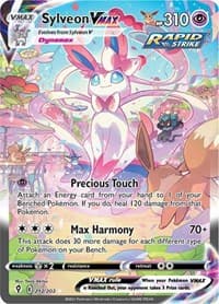 SWSH07: Evolving Skies Sylveon VMAX (Alternate Art Secret) #212/203