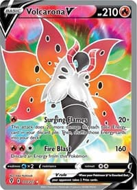 SWSH07: Evolving Skies Volcarona V (Full Art) #170/203