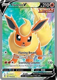 SWSH07: Evolving Skies Flareon V (Full Art) #169/203