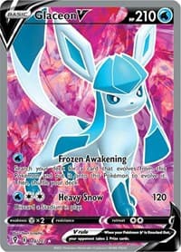 SWSH07: Evolving Skies Glaceon V (Full Art) #174/203