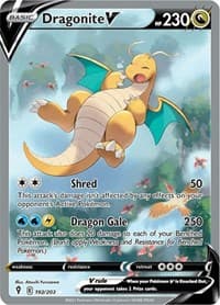 SWSH07: Evolving Skies Dragonite V (Alternate Full Art) #192/203