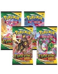 SWSH07: Evolving Skies Evolving Skies Booster Pack Art Bundle [Set of 4]
