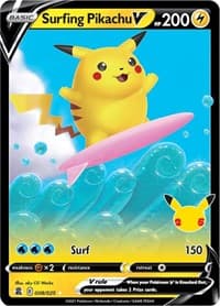 Celebrations Surfing Pikachu V #008/025