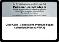 Celebrations Code Card - Celebrations Premium Figure Collection [Pikachu VMAX]