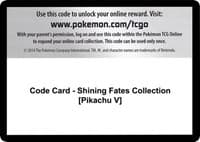 Shining Fates Code Card - Shining Fates Collection [Pikachu V]
