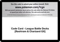 Miscellaneous Cards & Products Code Card - League Battle Decks [Reshiram & Charizard GX]