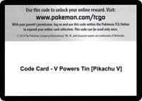 Miscellaneous Cards & Products Code Card - V Powers Tin [Pikachu V]