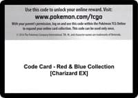 Generations Code Card - Red & Blue Collection [Charizard EX]