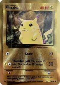 Miscellaneous Cards & Products Pikachu - 58/102 (Celebrations Metal Card) #058/102