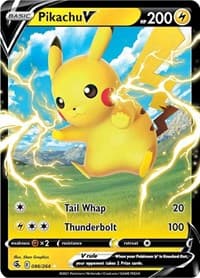 SWSH08: Fusion Strike Pikachu V #086/264