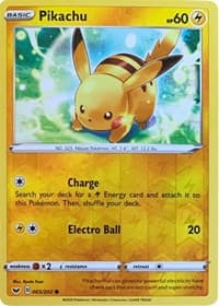 Miscellaneous Cards & Products Pikachu - 065/202 (Reverse Cosmos Holo) #065/202