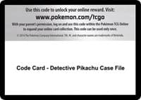 Detective Pikachu Code Card - Detective Pikachu Case File