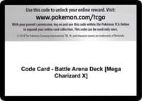 SM - Celestial Storm Code Card - Battle Arena Deck [Mega Charizard X]