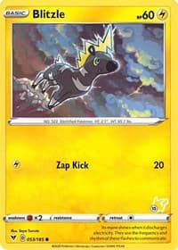 Battle Academy 2022 Blitzle - 053/185 (#15 Pikachu Stamped) #053/185