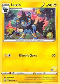 Battle Academy 2022 Luxio - 092/264 (#53 Pikachu Stamped) #092/264