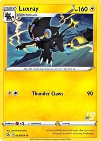 Battle Academy 2022 Luxray - 096/264 (#47 Pikachu Stamped) #093/264