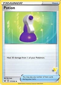 Battle Academy 2022 Potion - 177/202 (#18 Pikachu Stamped) #177/202