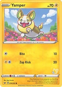 Battle Academy 2022 Yamper - 074/202 (#1 Pikachu Stamped) #074/202