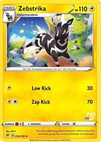 Battle Academy 2022 Zebstrika - 054/185 (#25 Pikachu Stamped) #054/185