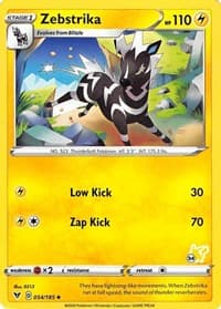 Battle Academy 2022 Zebstrika - 054/185 (#34 Pikachu Stamped) #054/185