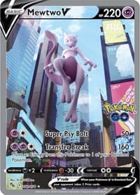 Pokemon GO Mewtwo V (Alternate Full Art) #072/078