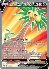 Pokemon GO Alolan Exeggutor V (Full Art) #071/078