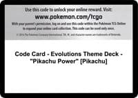 XY - Evolutions Code Card - Evolutions Theme Deck - "Pikachu Power" [Pikachu]