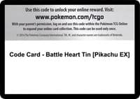 XY - Steam Siege Code Card - Battle Heart Tin [Pikachu EX]