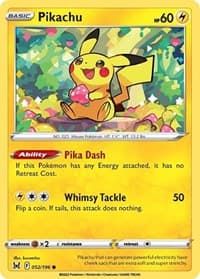 SWSH11: Lost Origin Pikachu #052/196